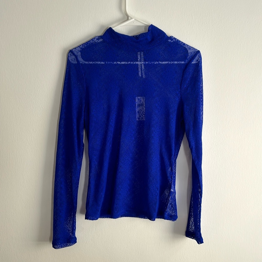 Anthropologie, blue, sheer, never worn, M